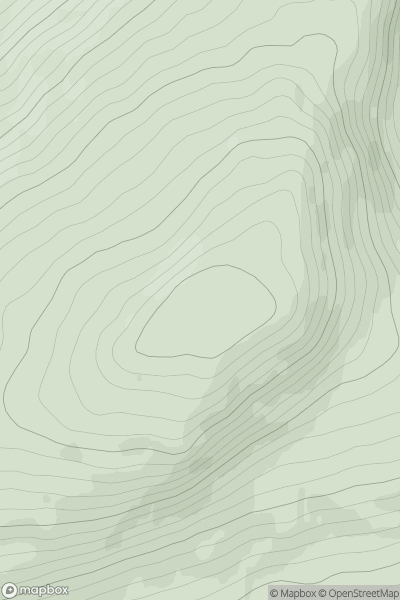 Thumbnail image for Cruach nan Capull [Loch Fyne to Bute and the Firth of Clyde] [NN148057] showing contour plot for surrounding peak